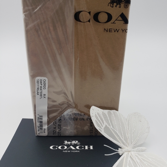 Coach Black stainless steel insulated Top Handle water bottle - Picture 6 of 7